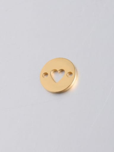 golden Stainless steel Heart Minimalist Findings & Components