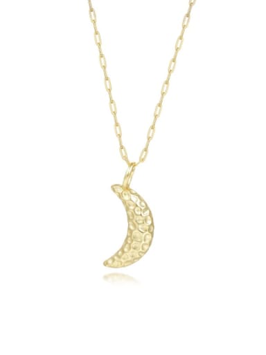 925 Sterling Silver Sun  Moon Minimalist Necklace