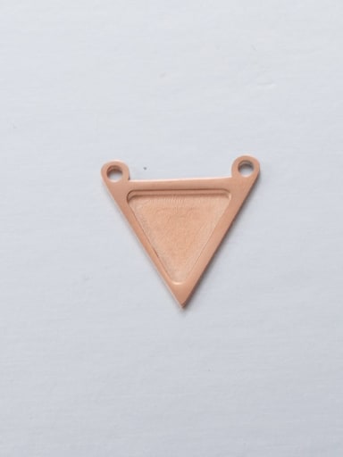 rose gold Stainless steel Triangle Minimalist Connectors