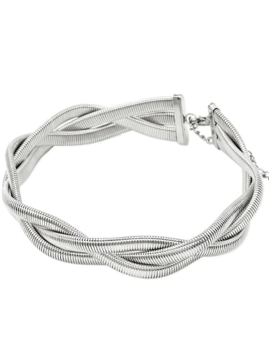 Steel Necklace Stainless steel Trend Multi Strand Necklace