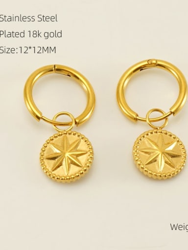 ZX993 Star Gold Earrings Stainless steel Earring with 2 colors