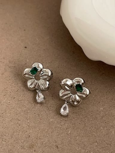 Alloy Imitation Pearl Flower Trend Clip Earring