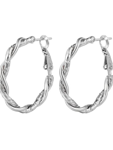 Stainless steel Geometric Minimalist Hoop Earring