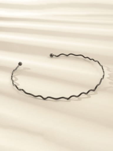 Alloy Irregular  Waves Line Minimalist Choker Necklace