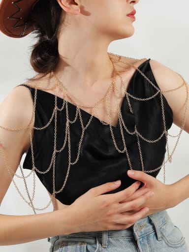 Zinc Alloy Geometric Minimalist Shoulder Jewelry