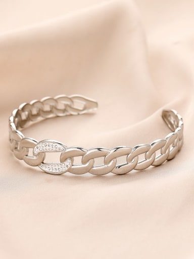 y534-2,Steel Color Stainless steel Cuff Bangle with 18 styles
