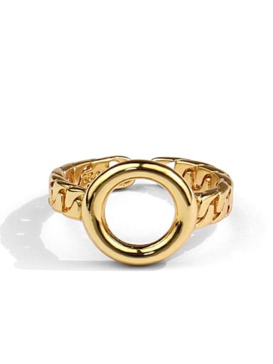 Brass Round Ring With Gold color and silver color