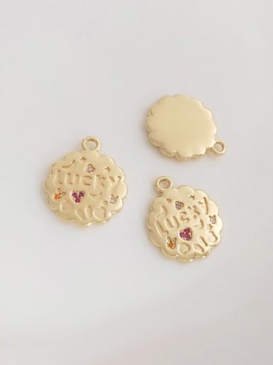 N-DIY-008 Brass Red Garnet Chain Geometric Pendant Bohemia Handmade Beaded Necklace