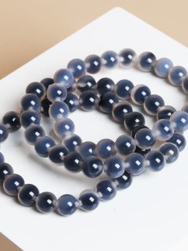 blue and white color Crystal Minimalist Handmade Beaded Bracelet