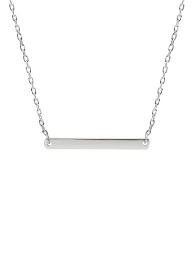 925 sterling silver Customized (ONLY English  letter )minimalist initials bar necklace