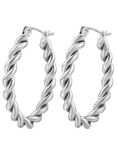 Stainless steel Geometric Minimalist Hoop Earring