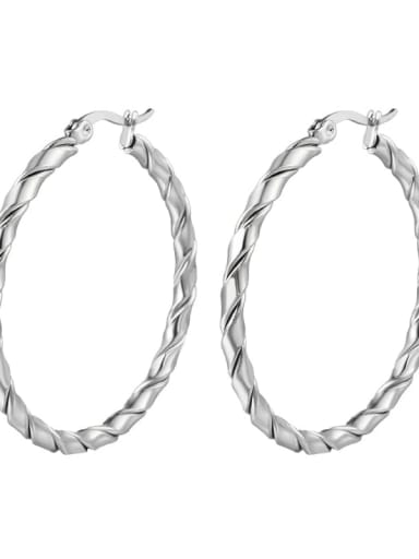 Stainless steel Geometric Minimalist Hoop Earring