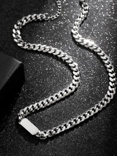 Necklace,50cm Plus 5cm Stainless steel Link Necklace