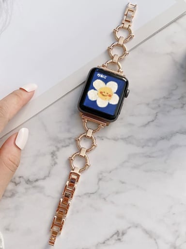 custom Metal Wristwatch Band OT Claps For Apple Watch Series 1-7