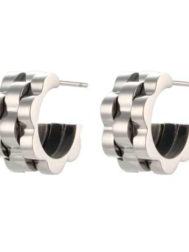 Stainless steel Geometric Drop Earring