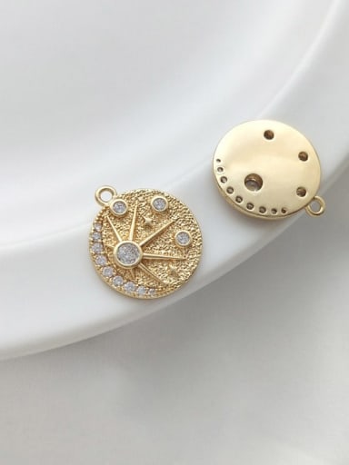 N-DIY-0033 Natural Gemstone Crystal Beads Chain Geometry Pendant Handmade Beaded Necklace