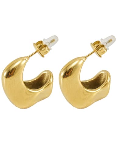 18K gold Color Titanium Steel Geometric Drop Earring