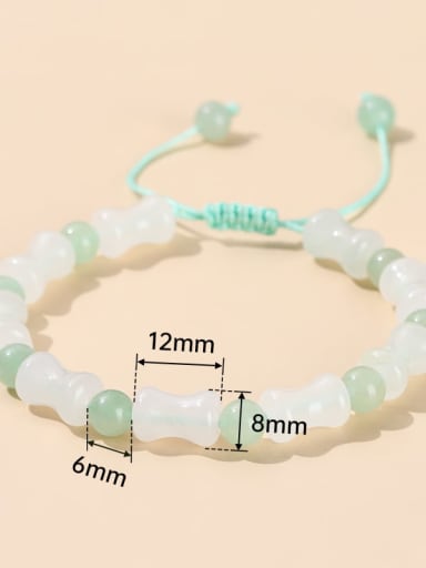 Green Geometric Minimalist Handmade Weave Bracelet
