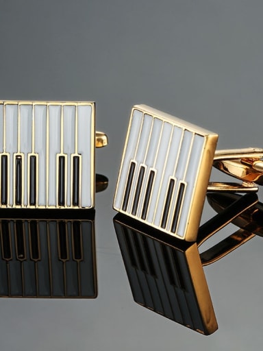 Brass Geometric Trend Cuff Link