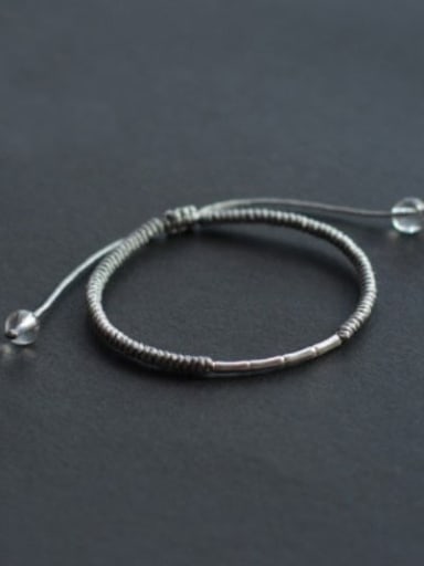 Grey 925 Sterling Silver Bracelet