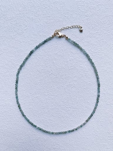 N-ST-0029 Natural  Gemstone Crystal Chain  Bohemia  Handmade Beaded Necklace