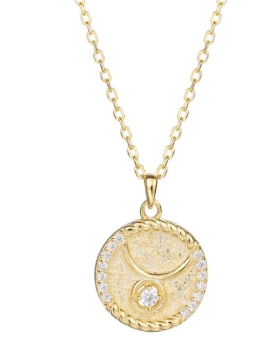 925 Sterling Silver Rhinestone  Minimalist  Constellation Pendant Necklace