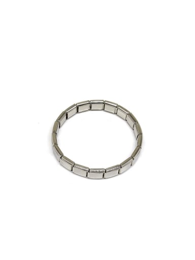 Titanium Steel Geometric Hip Hop Link Bracelet