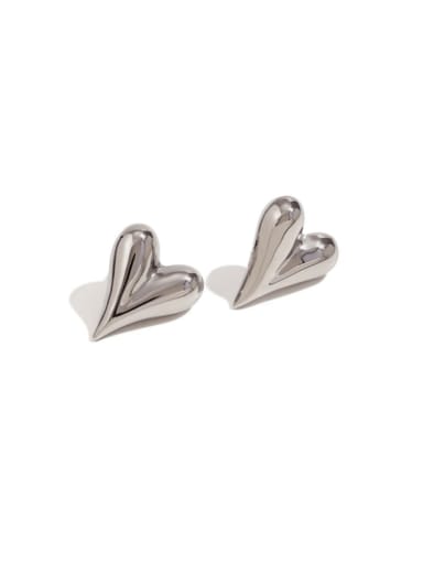 JYG3165 Earrings Steel Titanium Steel Heart Hip Hop Huggie Earring