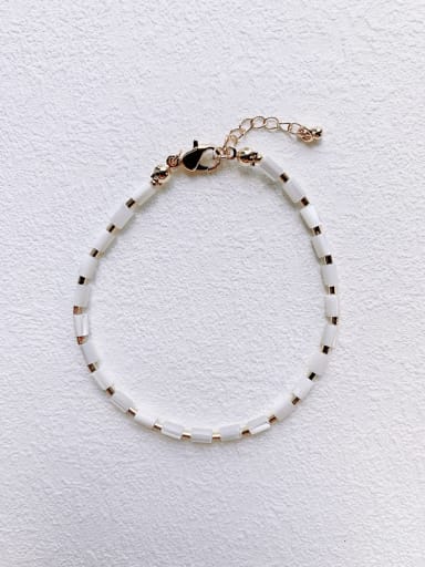 Natural  Shell Beads Handmade Beaded Bracelet(B-PE-014)