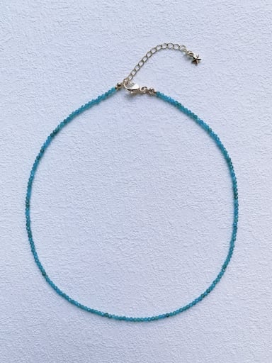 custom Natural Gemstone Crystal Beads Chain Handmade Beaded Necklace