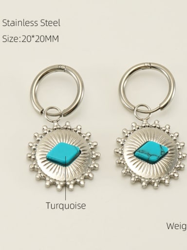 Stainless steel Earring with 2 colors