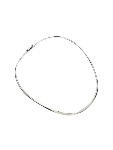 925 Sterling Silver Statement Choker Necklace