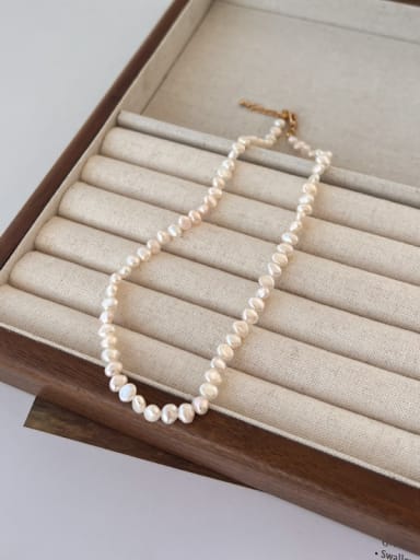 Freshwater Pearl Geometric Necklace for women