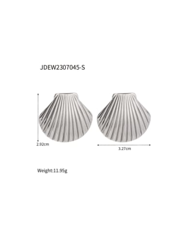 JDEW2307045 S Stainless steel Geometric Hip Hop Stud Earring