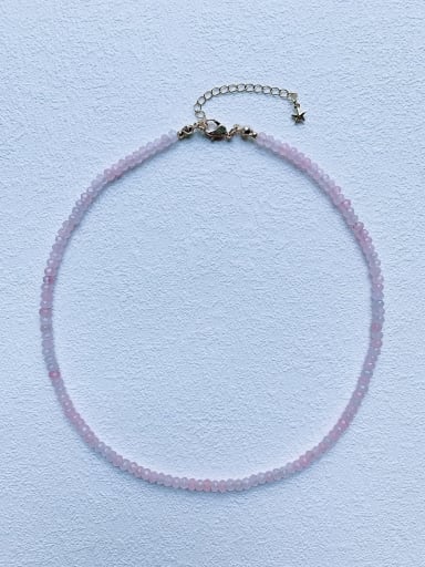 N-ST-0018 Natural  Gemstone Crystal Chain Irregular Bohemia Handmade Beaded Necklace