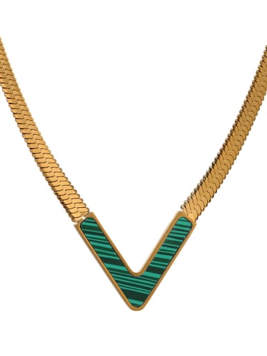 Green Shell Titanium Steel Shell v Necklace WITH multiple colors
