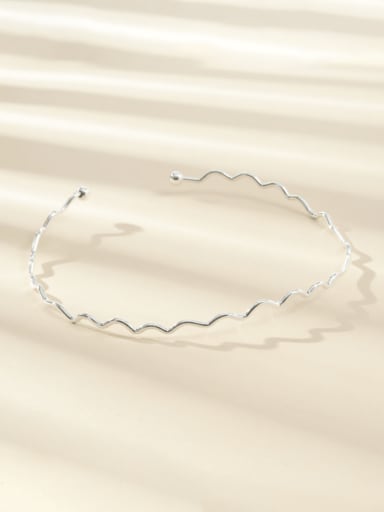 Alloy Irregular  Waves Line Minimalist Choker Necklace