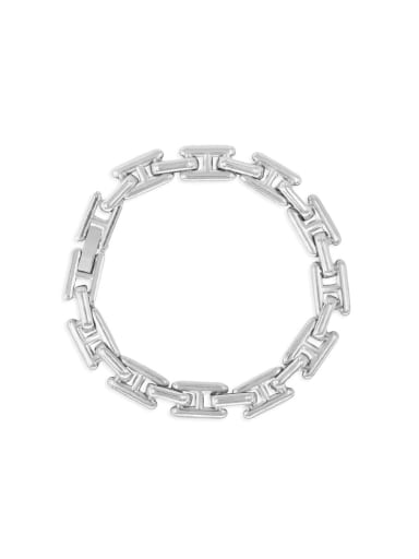 YS744, Steel Color, Braclete,18cm Titanium Steel Cuban Necklace