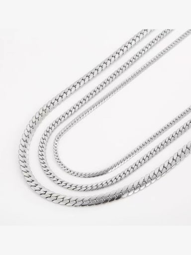 Titanium Steel Link cubin Necklace