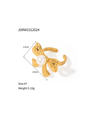 JDRW2312024 Stainless steel Bowknot Minimalist Stud Earring