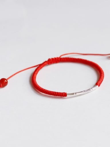 Red 925 Sterling Silver Bracelet