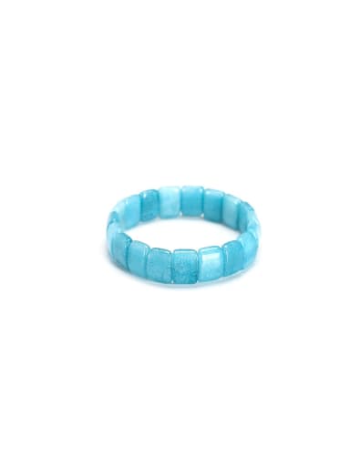 Aquamarine Crystal Geometric Minimalist Handmade Beaded Bracelet/Multi-color optional