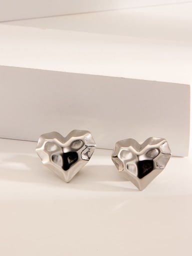 Titanium Steel Geometric Hip Hop Stud Earring