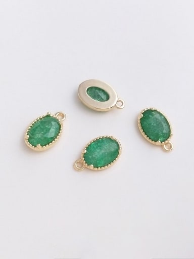 N-DIY-0027 Natural Gemstone Crystal Bead Chain Multi Color Geometric Pendant Handmade Beaded Necklace