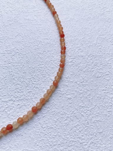 N-ST-0030 Natural  Gemstone Crystal Chain Bohemia Handmade Beaded Necklace