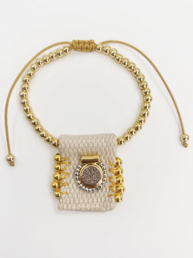 4 Brass Religious Beaded Bracelet