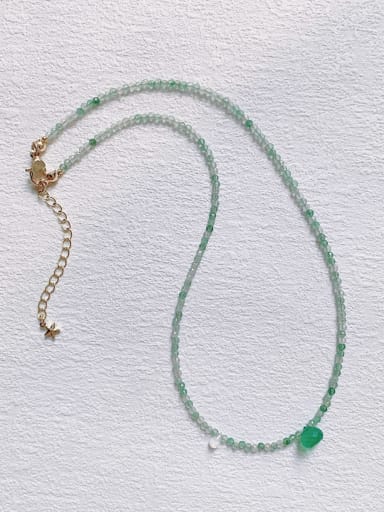 N-ST-0010 Natural  Gemstone Crystal Chain Irregular Bohemia Handmade Beaded Necklace