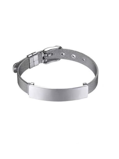 Stainless steel Geometric Adjustable Bracelet