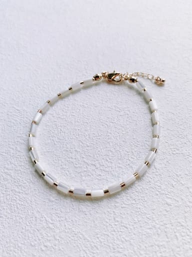 Natural  Shell Beads Handmade Beaded Bracelet(B-PE-014)