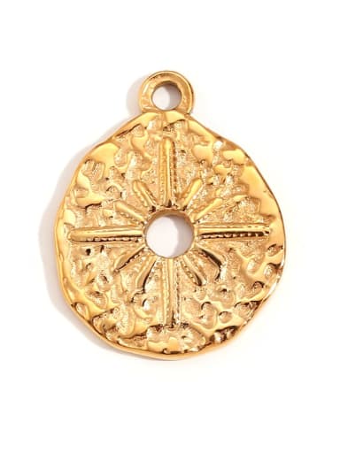 Stainless steel 18K Gold Plated Irregular Charm